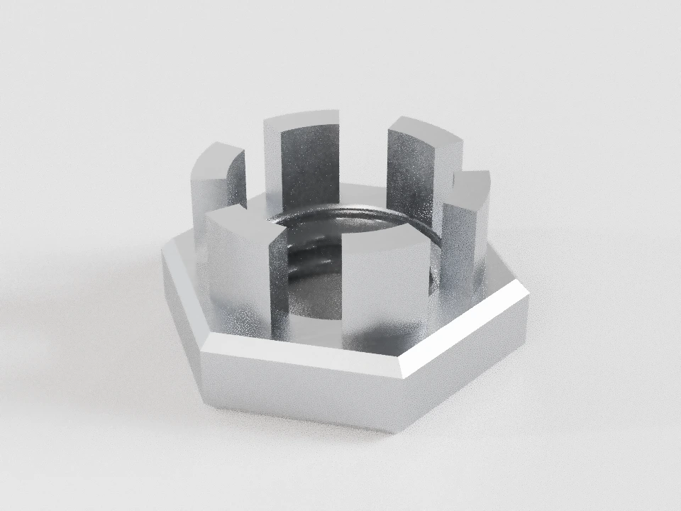 Пример: DIN 979 · М12 · исполнение 1 — предметная 3D-модель