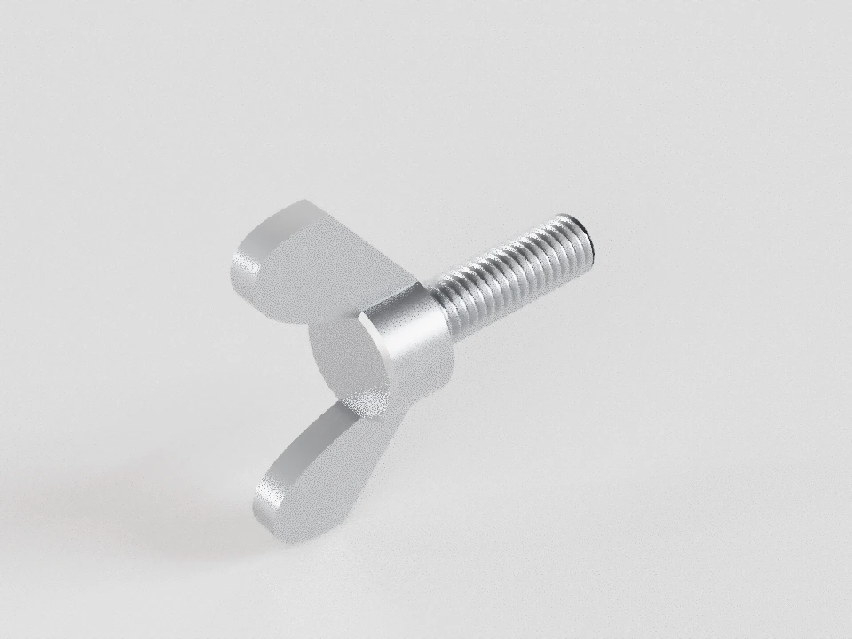Пример: DIN 316 · М6×20 · исполнение rounded — предметная 3D-модель