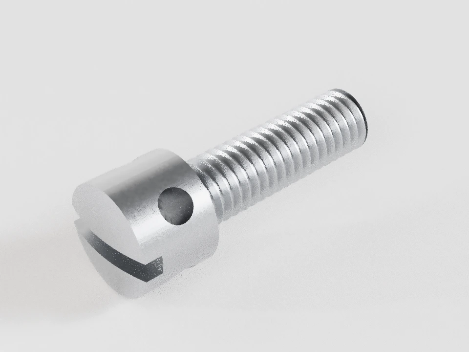 Пример: DIN 404 · М6×20 · исполнение capstan — предметная 3D-модель