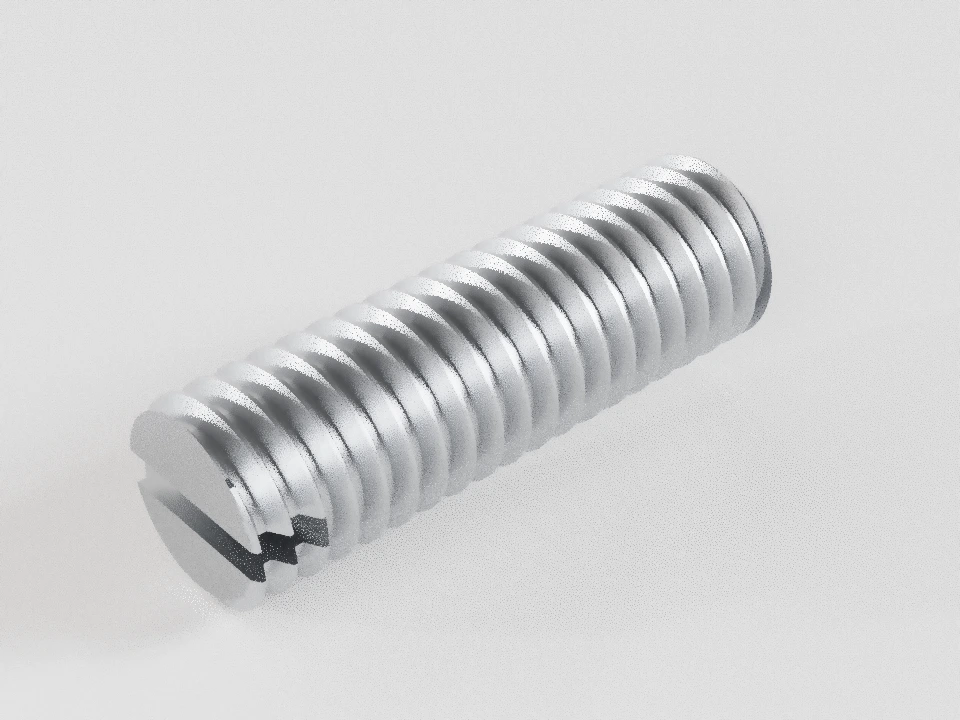 Пример: ГОСТ 1477-93 · М6×20 · исполнение chamfered — предметная 3D-модель