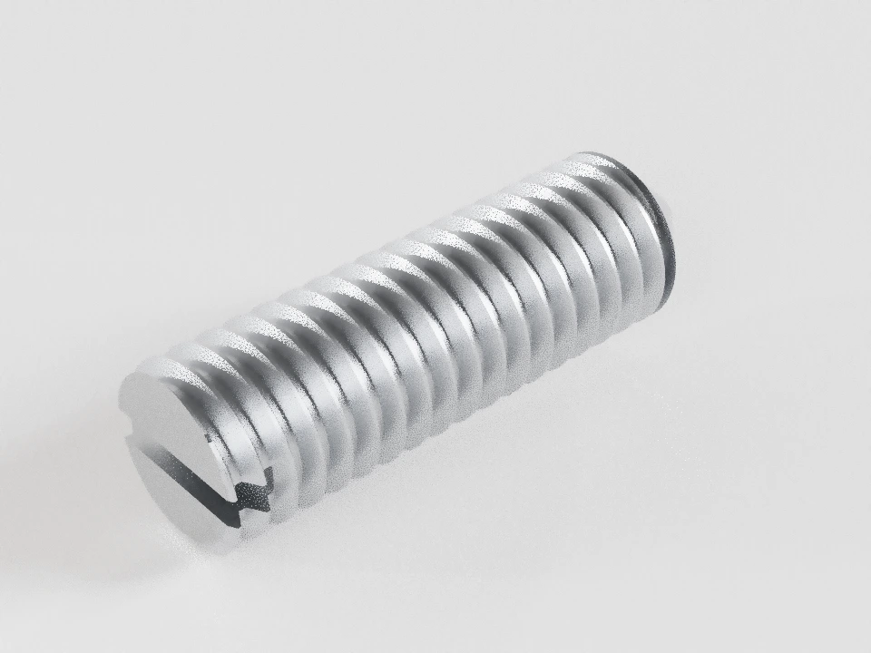 Пример: ГОСТ 1476-93 · М6×20 · исполнение chamfered — предметная 3D-модель