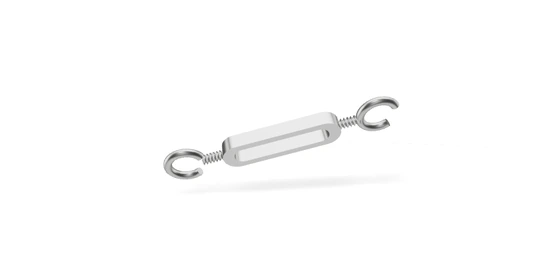 DIN 1480 · SPHH: Талреп с открытым корпусом; крюк–крюк