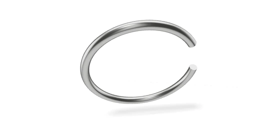 DIN 7993 · B: Проволочное стопорное кольцо; внутреннее