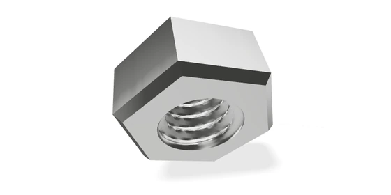 DIN 555: Шестигранная гайка класса точности C