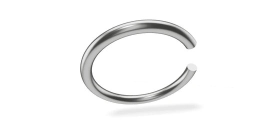 DIN 7993 · A: Проволочное стопорное кольцо; наружное
