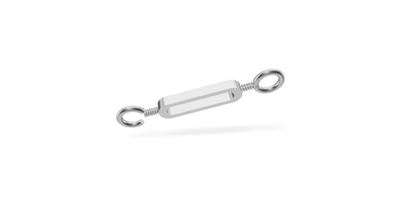 DIN 1480 · SPRH: Талреп с открытым корпусом; крюк–кольцо